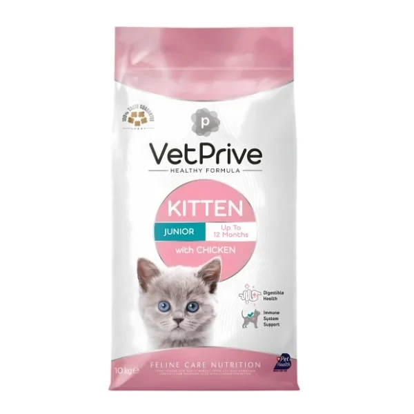 Vet Prive Kitten Tavuklu Yavru Kedi Maması 10KG
