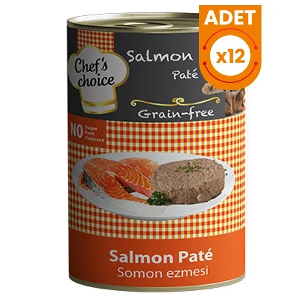 Chefs Choice Kıyılmış Somonlu Yetişkin Konserve Kedi Maması