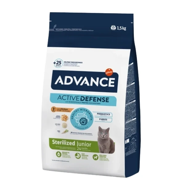 Advance Junior Sterilised Tavuklu Kısırlaştırılmış Genç Kedi Maması 1.5KG