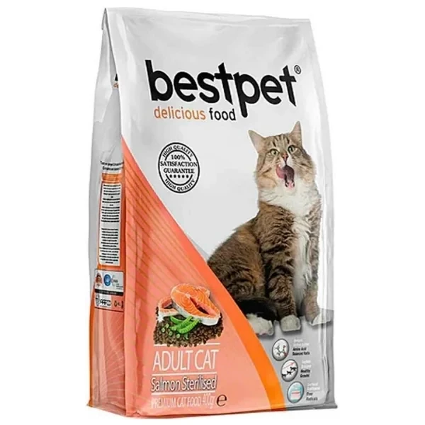 Bestpet Somonlu Kısırlaştırılmış Yetişkin Kedi Maması 15KG