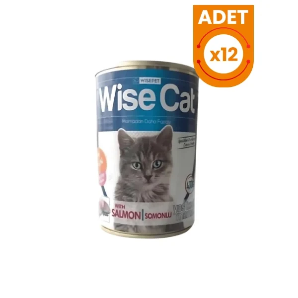 Wise Cat Somonlu Yetişkin Konserve Kedi Maması