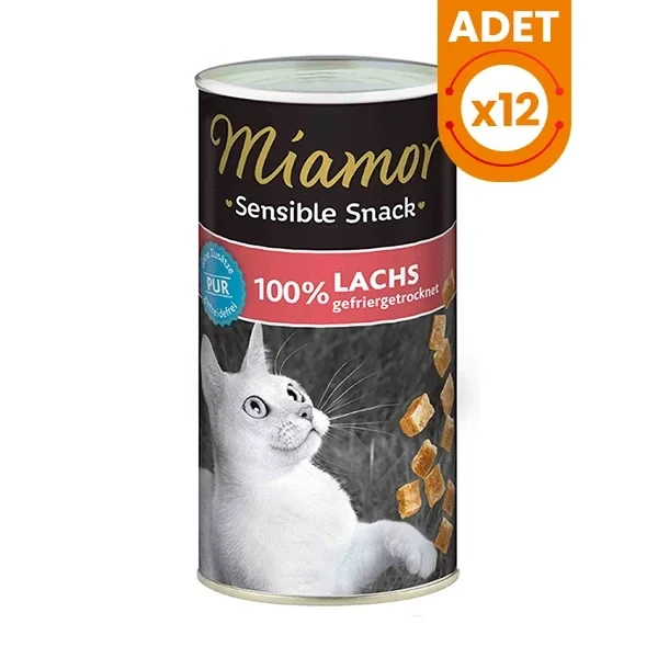 Miamor Kedi Ödül Maması Hassas Kediler için Somonlu Kedi Ödül Maması