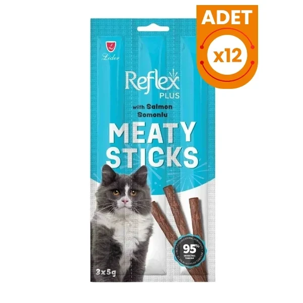 Reflex Plus Somonlu Stick Yetişkin Kedi Ödül Maması