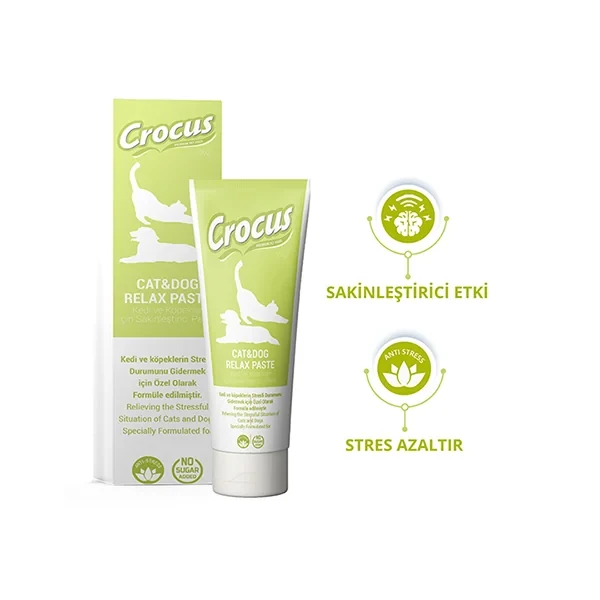 Crocus Relax Kedi ve Köpek Sakinleştirici Macunu