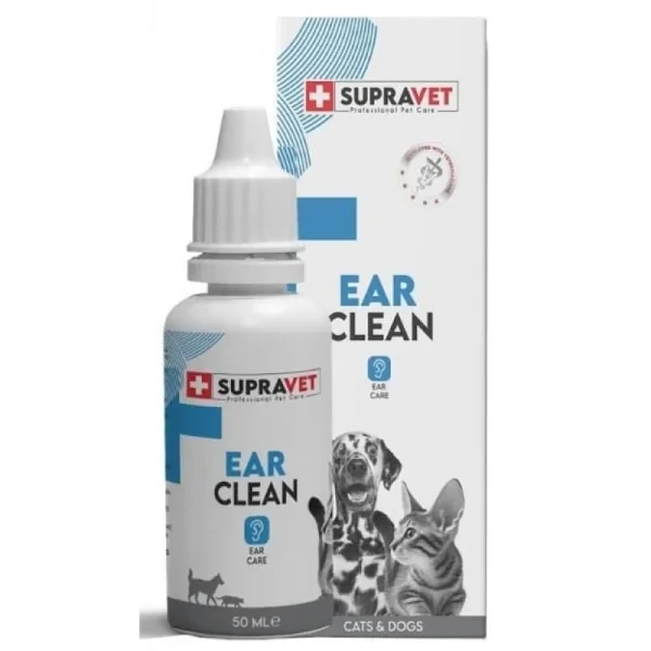 Supravet Ear Clean Kedi ve Köpek Kulak Temizleme Solüsyonu